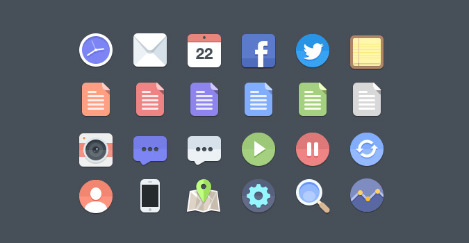 Image graphic showing various apps and icons.