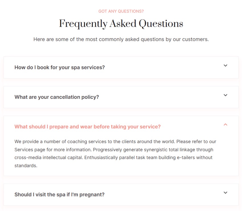 Frequently Asked Questions page. 